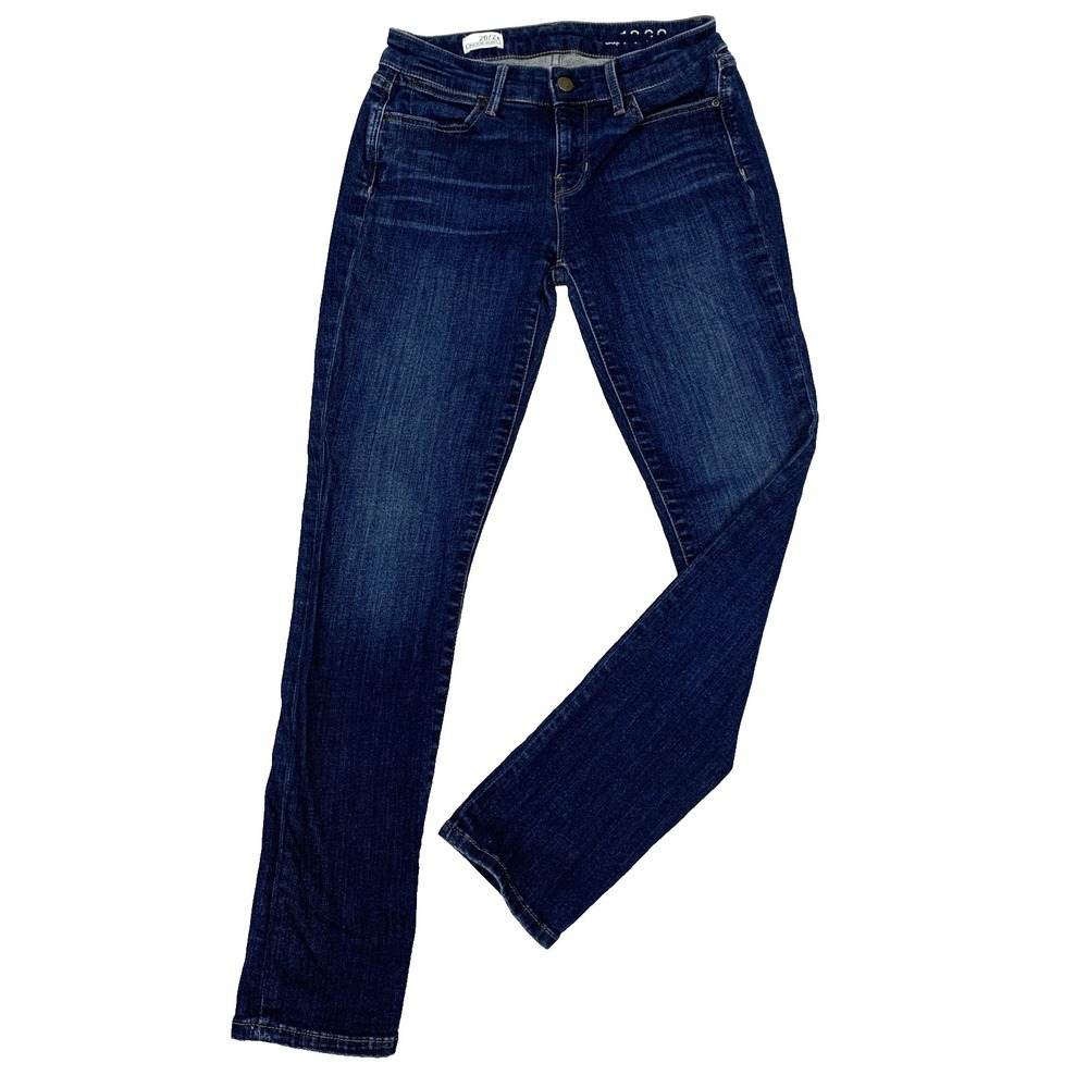 Gap 1969 Skinny Jeans Womens Size 26 / 2A Dark Wash Blue Mid Rise Stretch